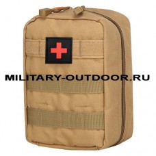 Anbison Vertical Medical Pouch Molle Coyote